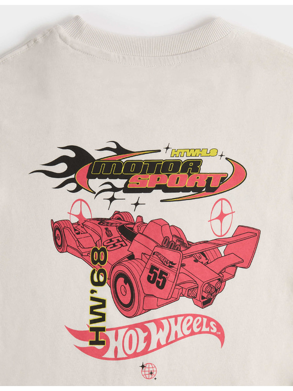 Marks & Spencer 2 trička Hot Wheels™ z čisté bavlny (2–8 let) Marks & Spencer smetanová