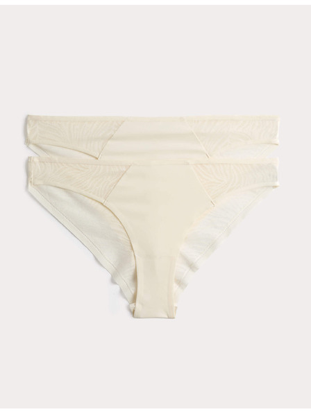 Marks & Spencer Balení 3 nevitelných Body Invisibles™ krajkových brazilských kalhotek Marks & Spencer smetanová