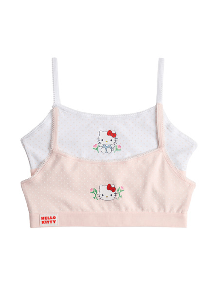 Marks & Spencer Zkrácené topy s motivem Hello Kitty™, s vysokým podílem bavlny, 2 ks (7–16 let) Marks & Spencer růžová