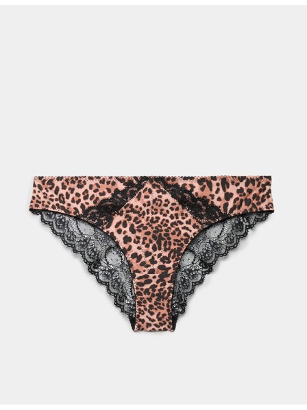 Marks & Spencer Brazilské kalhotky Clara Papertouch s leopardím vzorem Marks & Spencer oranžová