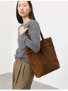 Marks & Spencer Semišová taška tote s páskem Marks & Spencer hnědá
