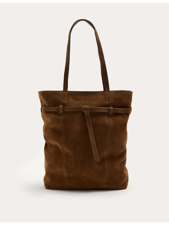Marks & Spencer Semišová taška tote s páskem Marks & Spencer hnědá