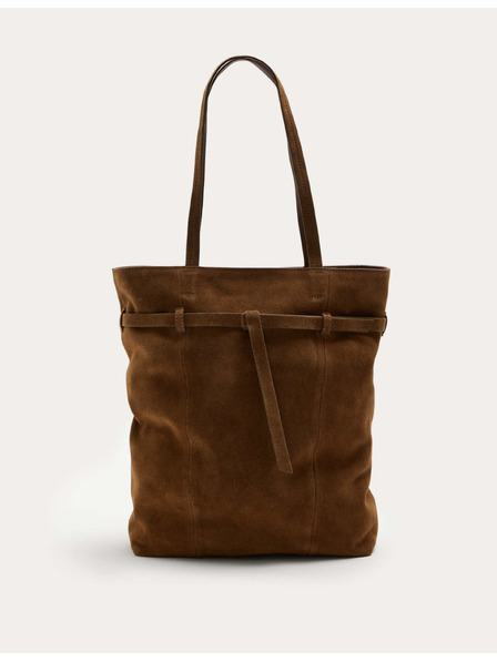 Marks & Spencer Semišová taška tote s páskem Marks & Spencer hnědá