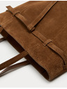 Marks & Spencer Semišová taška tote s páskem Marks & Spencer hnědá