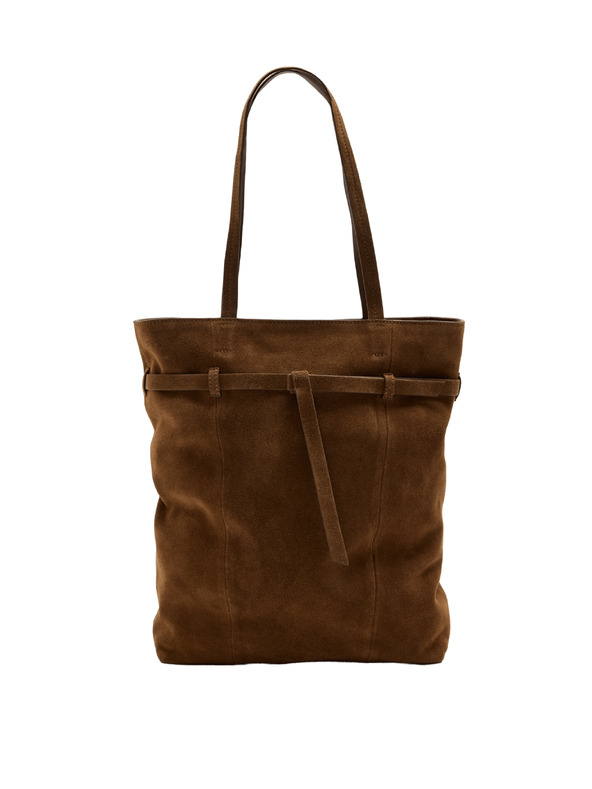 Marks & Spencer Semišová taška tote s páskem Marks & Spencer hnědá