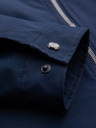 Ombre Clothing Pánská lehká přechodová bunda na zip s klasickým límcem – tmavě modrá V1 OM-JANP-0224 Ombre Clothing