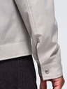 Ombre Clothing Pánská lehká přechodová bunda na zip s klasickým límcem – šedo-béžová V2 OM-JANP-0224 Ombre Clothing