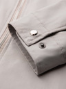 Ombre Clothing Pánská lehká přechodová bunda na zip s klasickým límcem – šedo-béžová V2 OM-JANP-0224 Ombre Clothing