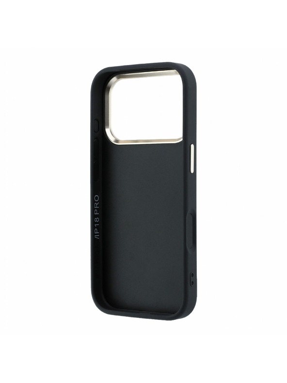 Guess Guess PU 4G Resin Metal Logo Zadní Kryt pro iPhone 18 Pro Black