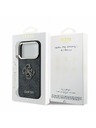 Guess Guess PU 4G Resin Metal Logo Zadní Kryt pro iPhone 18 Pro Black