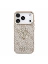 Guess Guess PU 4G Metal Logo Strap Zadní Kryt pro iPhone 18 Pro Pink