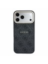 Guess Guess PU Leather 4G Gold Frame Embossed MagSafe Zadní Kryt pro iPhone 18 Pro Black