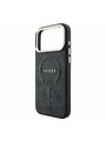 Guess Guess PU Leather 4G Gold Frame Embossed MagSafe Zadní Kryt pro iPhone 18 Pro Black