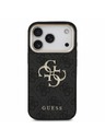 Guess Guess PU 4G Metal Logo Strap Zadní Kryt pro iPhone 18 Pro Black