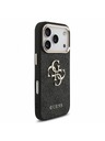 Guess Guess PU 4G Metal Logo Strap Zadní Kryt pro iPhone 18 Pro Black