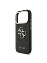 Guess Guess PU 4G Metal Logo Strap Zadní Kryt pro iPhone 18 Pro Black