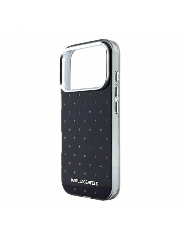 Karl Lagerfeld Karl Lagerfeld IML Rhinestones Allover Magsafe Zadní Kryt pro iPhone 18 Pro Black