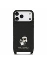 Karl Lagerfeld Karl Lagerfeld Saffiano Crossbody Popruh Karl and Choupette Kryt pro iPhone 18 Pro Black