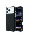 Karl Lagerfeld Karl Lagerfeld PU Grained Allover Semi Wrap Magsafe Zadní Kryt pro iPhone 18 Pro Black