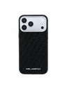 Karl Lagerfeld Karl Lagerfeld PU Grained Allover Semi Wrap Magsafe Zadní Kryt pro iPhone 18 Pro Black