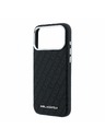 Karl Lagerfeld Karl Lagerfeld PU Grained Allover Semi Wrap Magsafe Zadní Kryt pro iPhone 18 Pro Black