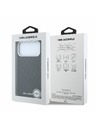 Karl Lagerfeld Karl Lagerfeld PU Grained Allover Semi Wrap Magsafe Zadní Kryt pro iPhone 18 Pro Black