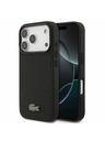 Lacoste Lacoste PVC Iconic Petit Pique Metal Logo MagSafe Zadní Kryt pro iPhone 18 Pro Black