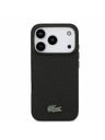 Lacoste Lacoste PVC Iconic Petit Pique Metal Logo MagSafe Zadní Kryt pro iPhone 18 Pro Black