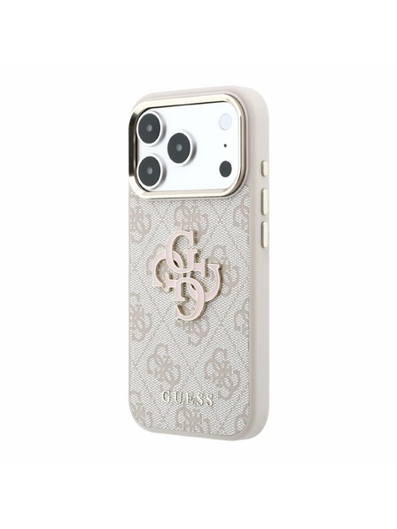 Guess Guess PU 4G Resin Metal Logo Zadní Kryt pro iPhone 18 Pro Max Pink