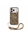 Guess Guess PU 4G Metal Logo Strap Zadní Kryt pro iPhone 18 Pro Max Brown