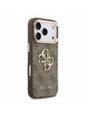 Guess Guess PU 4G Metal Logo Strap Zadní Kryt pro iPhone 18 Pro Max Brown