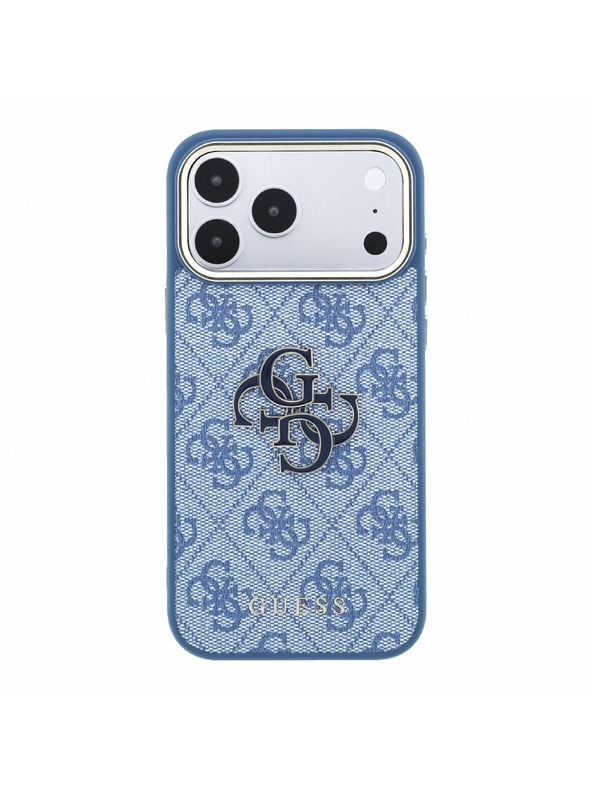 Guess Guess PU 4G Resin Metal Logo Zadní Kryt pro iPhone 18 Pro Max Blue