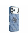 Guess Guess PU 4G Resin Metal Logo Zadní Kryt pro iPhone 18 Pro Max Blue