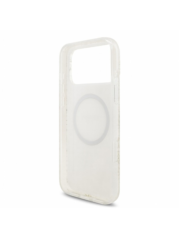 Guess Guess IML Flowers Allover Strap MagSafe Zadní Kryt pro iPhone 18 Pro Max White
