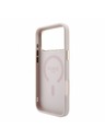 Guess Guess PU Leather 4G Gold Frame Embossed MagSafe Zadní Kryt pro iPhone 18 Pro Max Pink