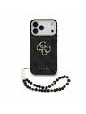 Guess Guess PU 4G Metal Logo Strap Zadní Kryt pro iPhone 18 Pro Max Black