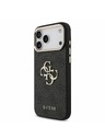Guess Guess PU 4G Metal Logo Strap Zadní Kryt pro iPhone 18 Pro Max Black