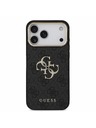 Guess Guess PU 4G Metal Logo Strap Zadní Kryt pro iPhone 18 Pro Max Black