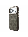 Guess Guess PU Leather 4G Gold Frame Embossed MagSafe Zadní Kryt pro iPhone 18 Pro Max Brown