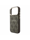Guess Guess PU Leather 4G Gold Frame Embossed MagSafe Zadní Kryt pro iPhone 18 Pro Max Brown