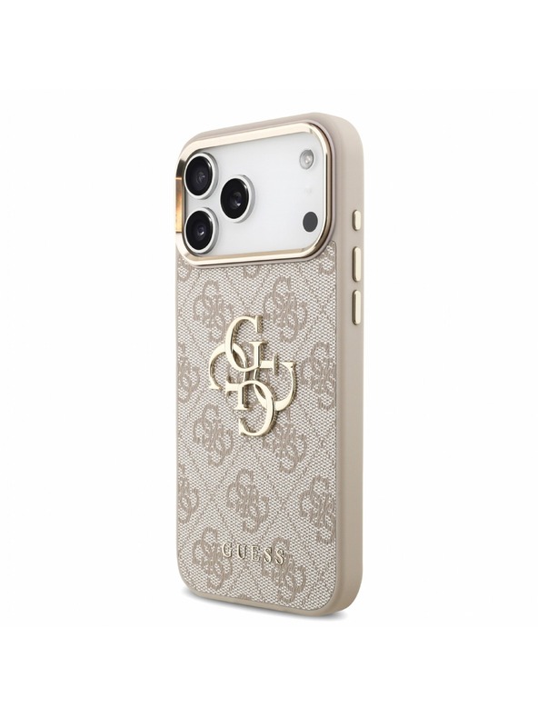 Guess Guess PU 4G Metal Logo Strap Zadní Kryt pro iPhone 18 Pro Max Pink