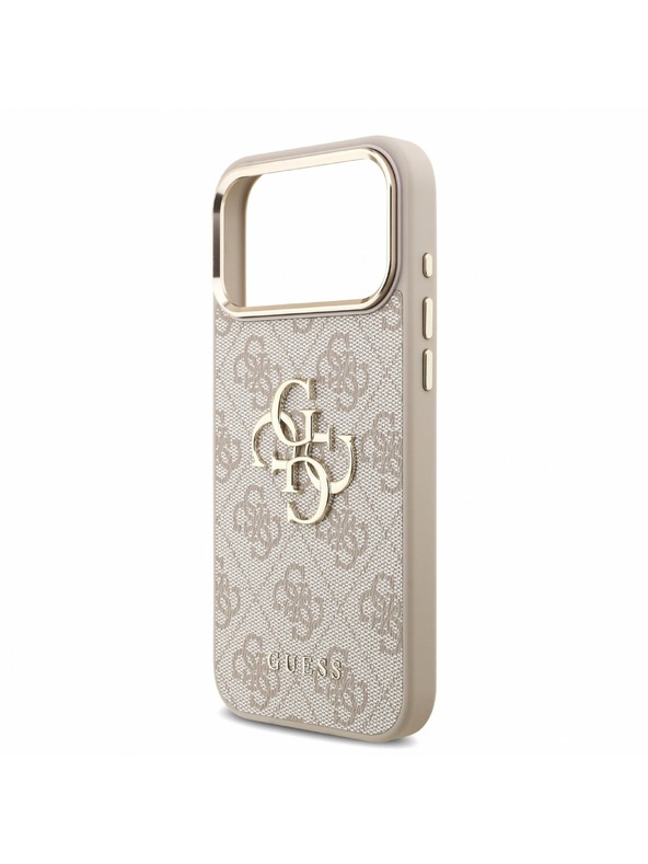 Guess Guess PU 4G Metal Logo Strap Zadní Kryt pro iPhone 18 Pro Max Pink