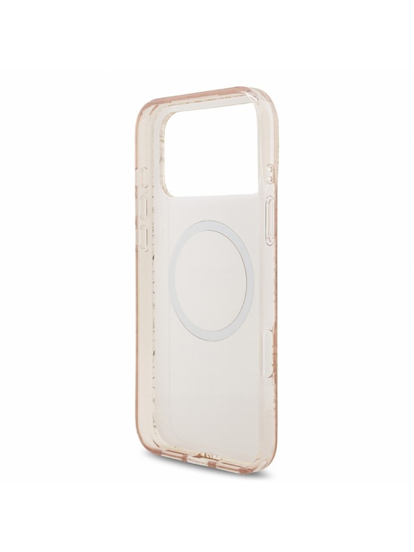 Guess Guess IML Flowers Allover Strap MagSafe Zadní Kryt pro iPhone 18 Pro Max Pink