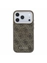 Guess Guess PU 4G Resin Metal Logo Zadní Kryt pro iPhone 18 Pro Max Brown