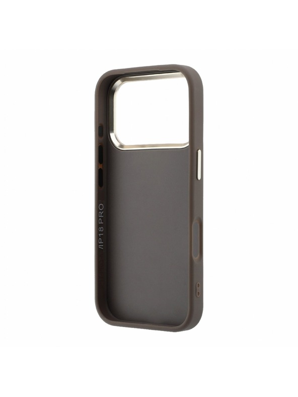 Guess Guess PU 4G Resin Metal Logo Zadní Kryt pro iPhone 18 Pro Max Brown