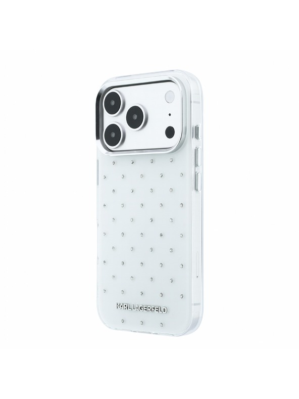 Karl Lagerfeld Karl Lagerfeld IML Rhinestones Allover Magsafe Zadní Kryt pro iPhone 18 Pro Max White