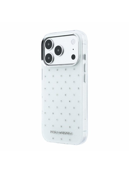 Karl Lagerfeld Karl Lagerfeld IML Rhinestones Allover Magsafe Zadní Kryt pro iPhone 18 Pro Max White