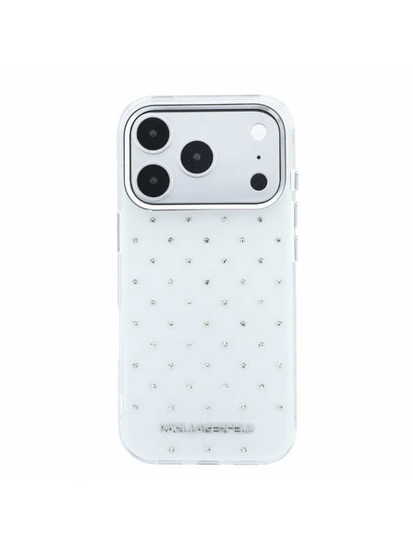 Karl Lagerfeld Karl Lagerfeld IML Rhinestones Allover Magsafe Zadní Kryt pro iPhone 18 Pro Max White