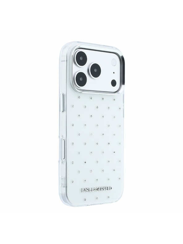 Karl Lagerfeld Karl Lagerfeld IML Rhinestones Allover Magsafe Zadní Kryt pro iPhone 18 Pro Max White
