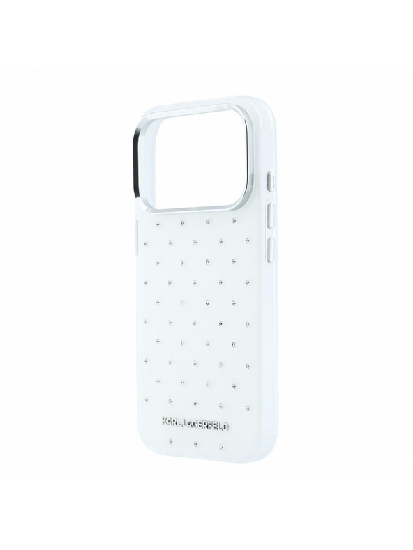 Karl Lagerfeld Karl Lagerfeld IML Rhinestones Allover Magsafe Zadní Kryt pro iPhone 18 Pro Max White